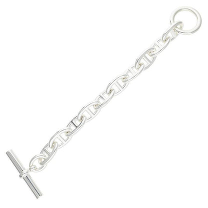 HERMES Chaine d'Ancre TGM Silver Bracelet 925 Size ONE SIZE