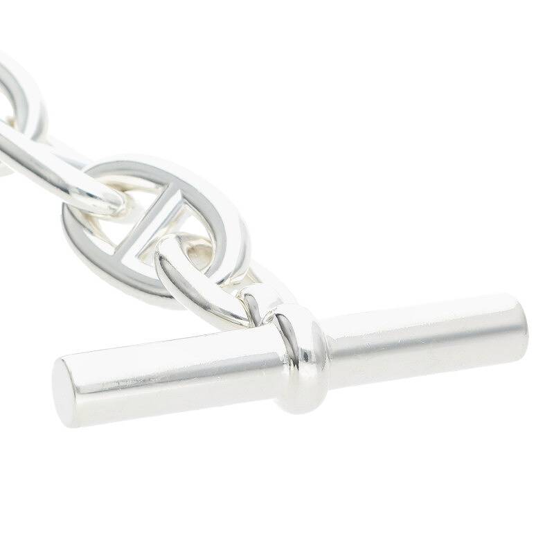 HERMES Chaine d'Ancre TGM Silver Bracelet 925 Size ONE SIZE
