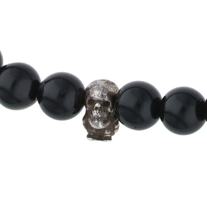 Chrome Hearts Delfino 6mm Bead Bracelet Black