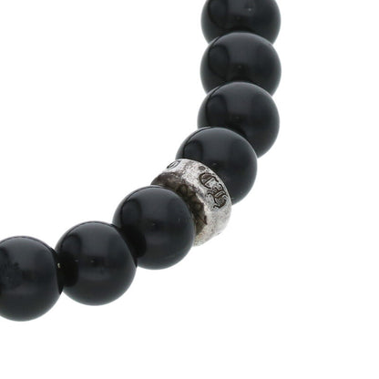 Chrome Hearts Delfino 6mm Bead Bracelet Black