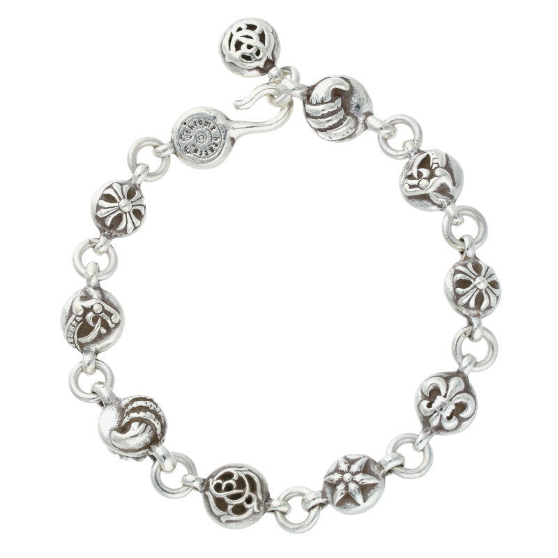 Chrome Hearts #2 Multi Ball Silver Bracelet