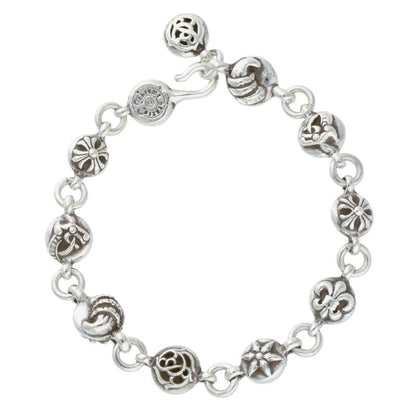 Chrome Hearts #2 Multi Ball Silver Bracelet