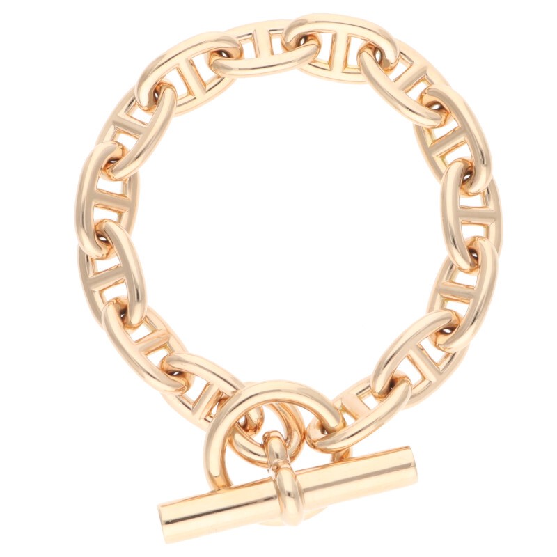 HERMES Chaine d'Ancre MM 18K Pink Gold Size ONE SIZE