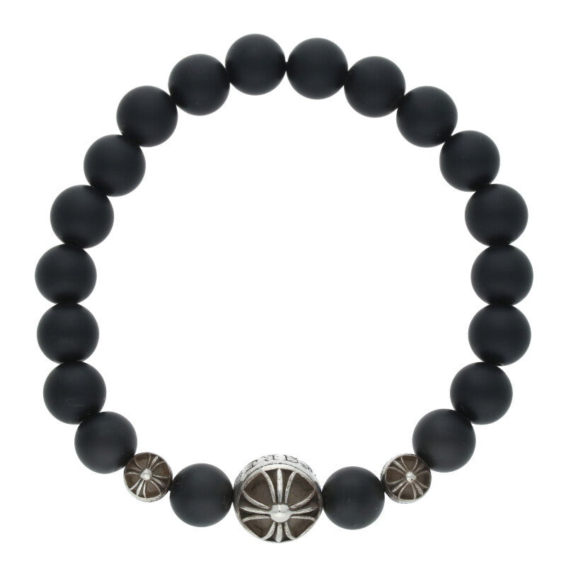 Chrome Hearts 8mm Onyx Bead Bracelet Size ONE SIZE