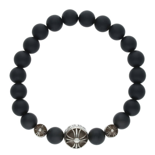 Chrome Hearts 8mm Onyx Bead Bracelet Size ONE SIZE