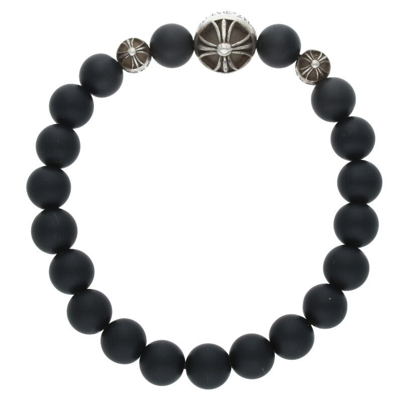 Chrome Hearts 8mm Onyx Bead Bracelet Size ONE SIZE