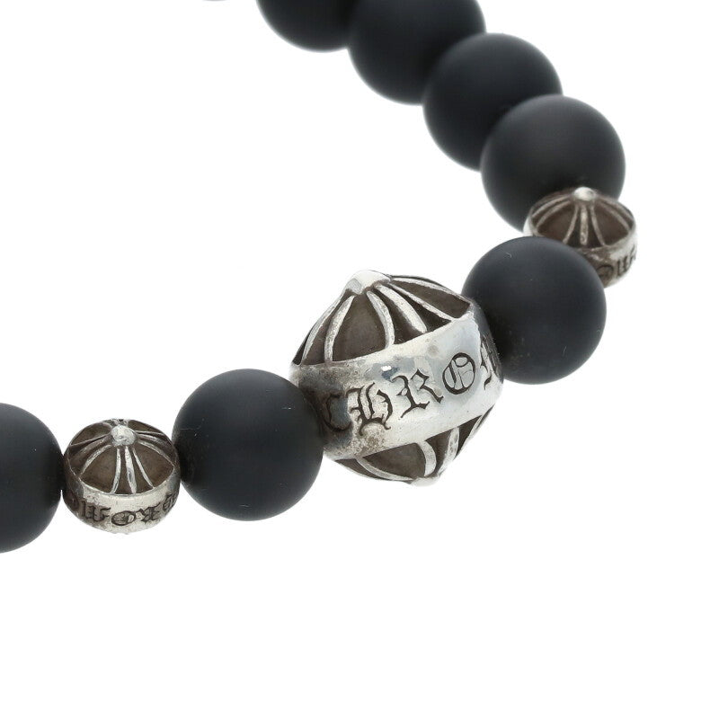Chrome Hearts 8mm Onyx Bead Bracelet Size ONE SIZE