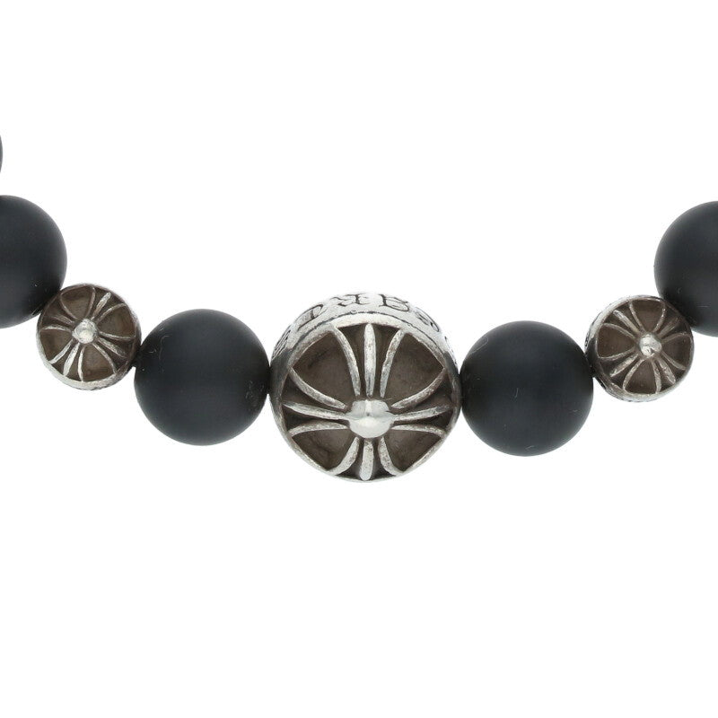 Chrome Hearts 8mm Onyx Bead Bracelet Size ONE SIZE