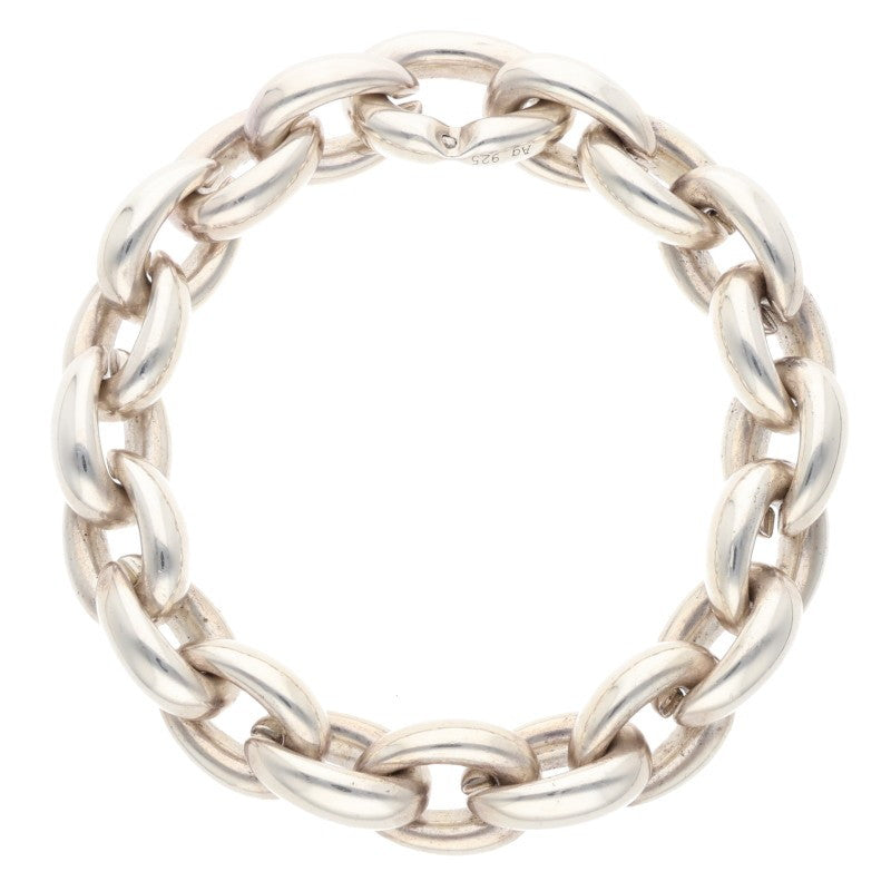 HERMES Acrobate GM Sterling Silver Bracelet Size ONE SIZE