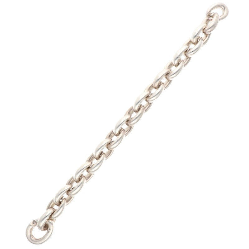 HERMES Acrobate GM Sterling Silver Bracelet Size ONE SIZE