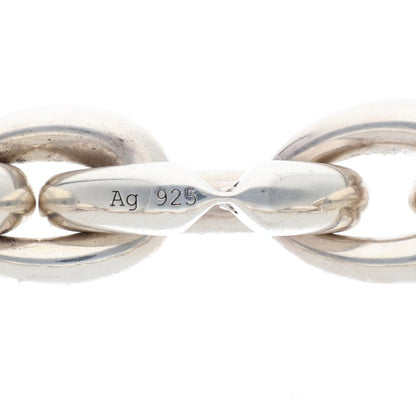 HERMES Acrobate GM Sterling Silver Bracelet Size ONE SIZE