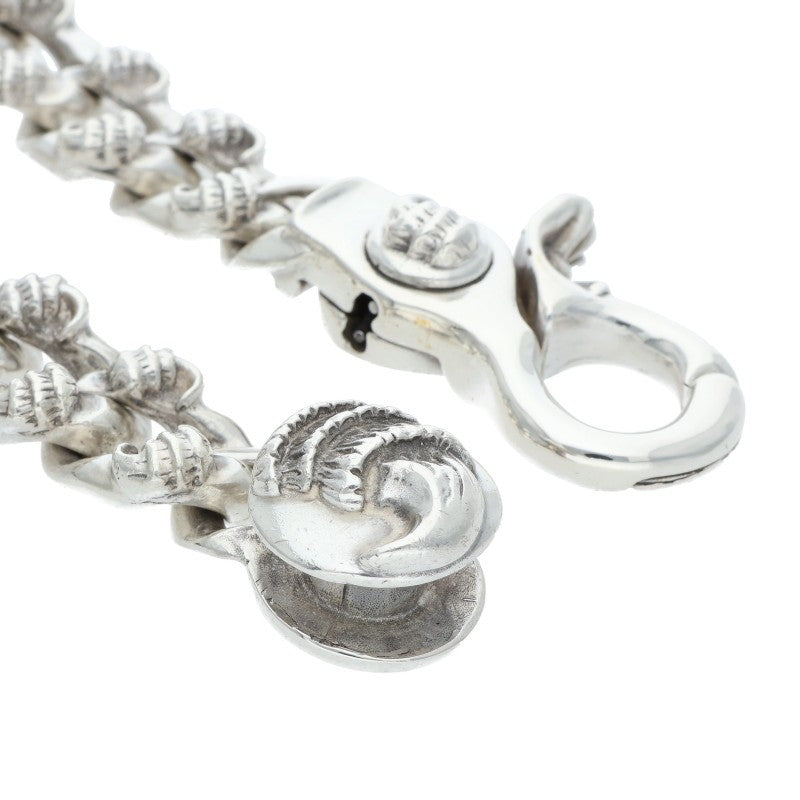 Chrome Hearts Crow Link Clip Silver Bracelet Size ONE SIZE