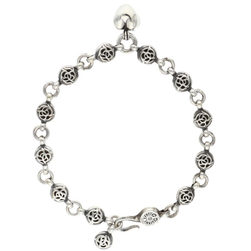 Chrome Hearts #1 Floral Ball Heart Silver