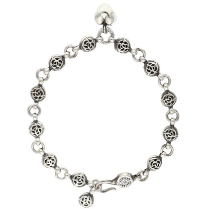Chrome Hearts #1 Floral Ball Heart Silver