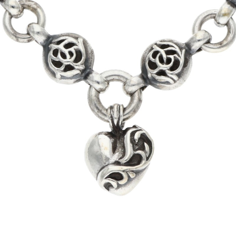 Chrome Hearts #1 Floral Ball Heart Silver