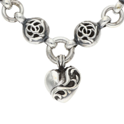 Chrome Hearts #1 Floral Ball Heart Silver