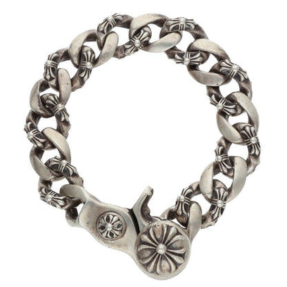 Chrome Hearts Fancy Link Clip Silver Bracelet
