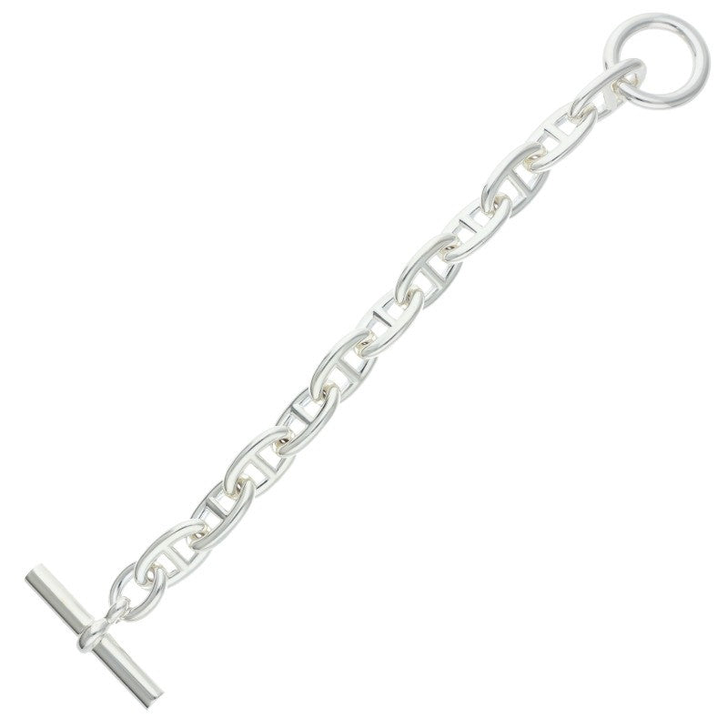 HERMES Chaine d'Ancre TGM Silver Bracelet Size ONE SIZE