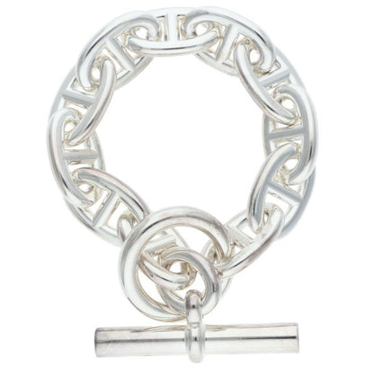 HERMES Chaine d'Ancre TGM Silver Bracelet Size ONE SIZE