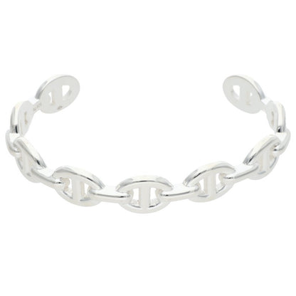 HERMES Chaine d'Ancre MM Enchainee Silver Size ONE SIZE