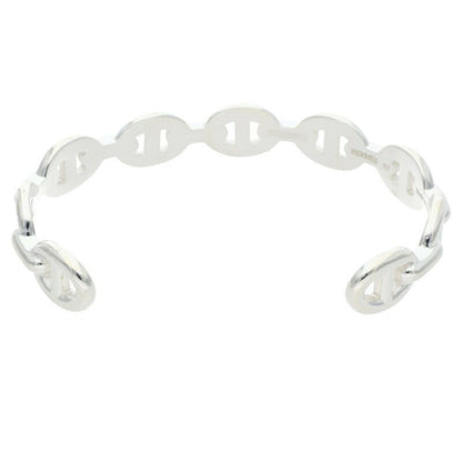 HERMES Chaine d'Ancre MM Enchainee Silver Size ONE SIZE