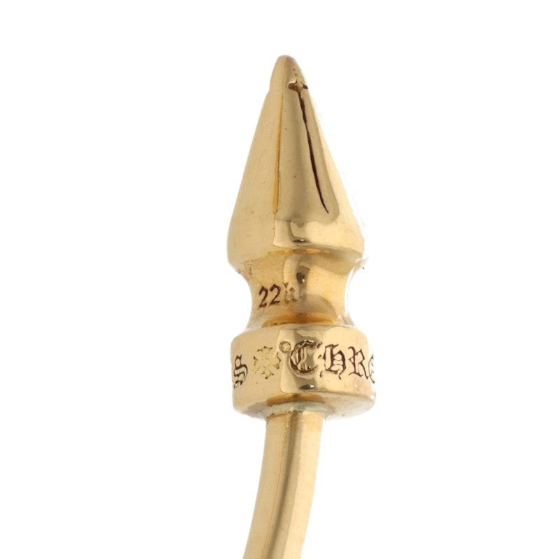 Chrome Hearts 22K Yellow Gold Spike Cuff Size ONE SIZE
