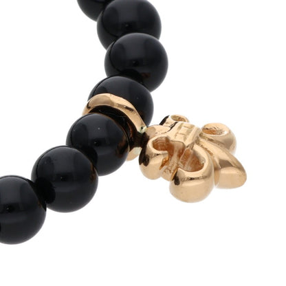 Chrome Hearts 22K BS Flare 6mm Black Bead