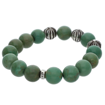 Chrome Hearts Sterling Silver 12mm Turquoise