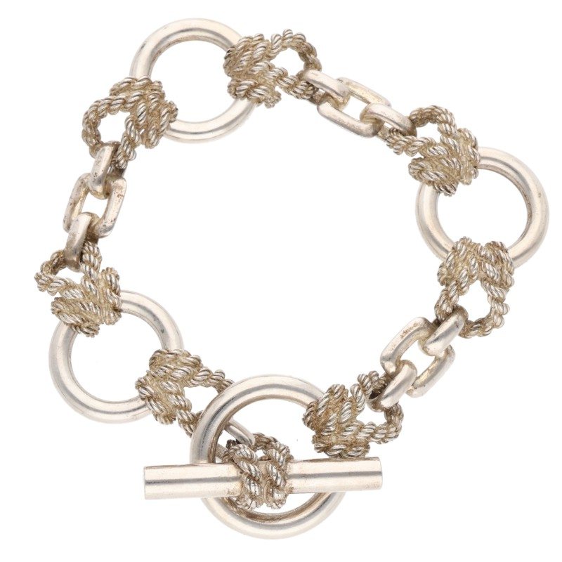 HERMES De Arnet GM Silver Bracelet Size ONE SIZE