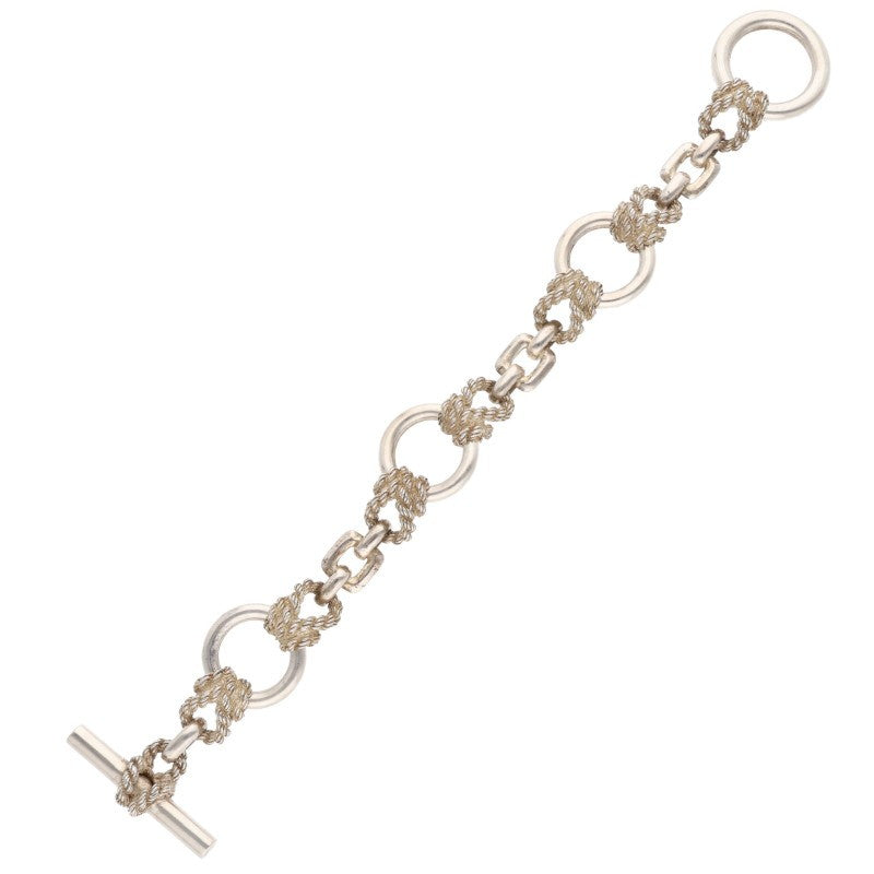 HERMES De Arnet GM Silver Bracelet Size ONE SIZE