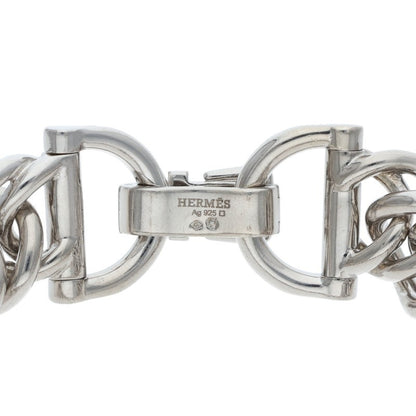 HERMES Petits Champs Sterling Silver Bracelet Size ONE SIZE