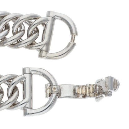 HERMES Petits Champs Sterling Silver Bracelet Size ONE SIZE