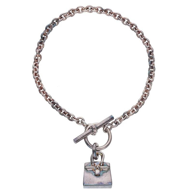 HERMES Amulette Birkin Sterling Silver Size ONE SIZE
