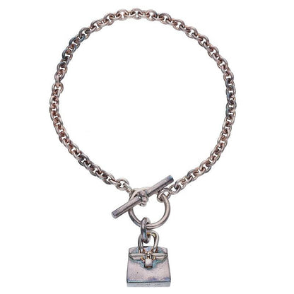 HERMES Amulette Birkin Sterling Silver Size ONE SIZE