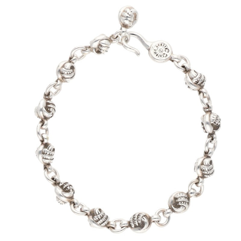 Chrome Hearts #1 Crow Ball Silver Bracelet Size ONE SIZE