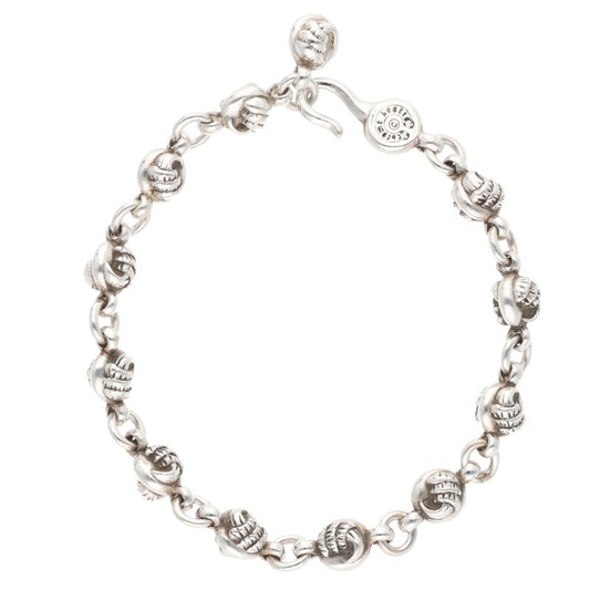 Chrome Hearts #1 Crow Ball Silver Bracelet Size ONE SIZE