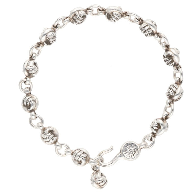 Chrome Hearts #1 Crow Ball Silver Bracelet Size ONE SIZE