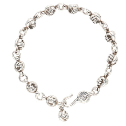 Chrome Hearts #1 Crow Ball Silver Bracelet Size ONE SIZE