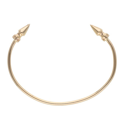 Chrome Hearts 22k Spike Cuff Gold Bangle Size ONE SIZE