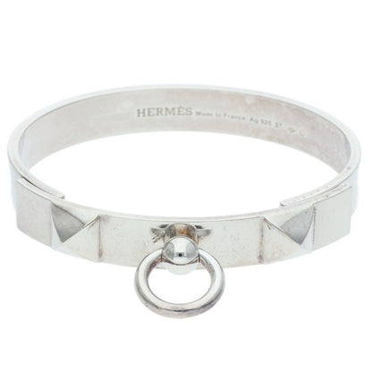 HERMES Collier de Chien PM Silver Bangle Size ONE SIZE