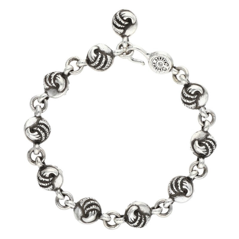 Chrome Hearts NO1 CROW BALL #2 Silver Bracelet Size ONE SIZE
