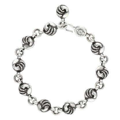 Chrome Hearts NO1 CROW BALL #2 Silver Bracelet Size ONE SIZE