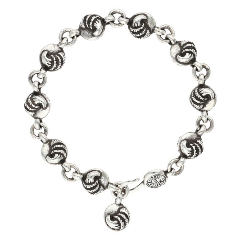 Chrome Hearts NO1 CROW BALL #2 Silver Bracelet Size ONE SIZE