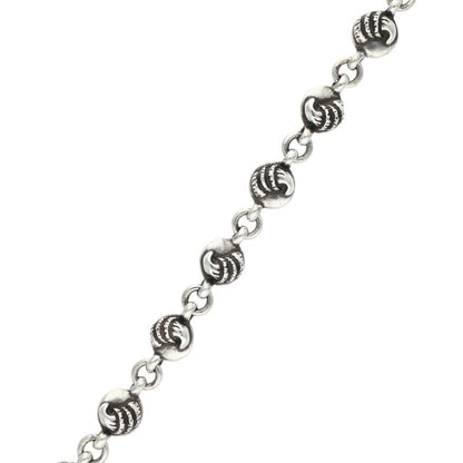 Chrome Hearts NO1 CROW BALL #2 Silver Bracelet Size ONE SIZE