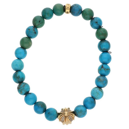 Chrome Hearts 22k Turquoise Bead Bracelet Size ONE SIZE
