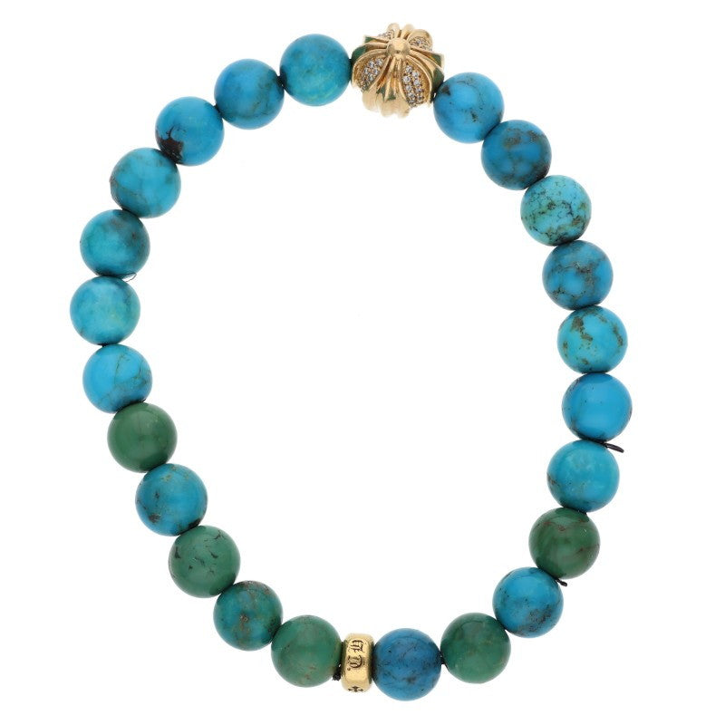 Chrome Hearts 22k Turquoise Bead Bracelet Size ONE SIZE