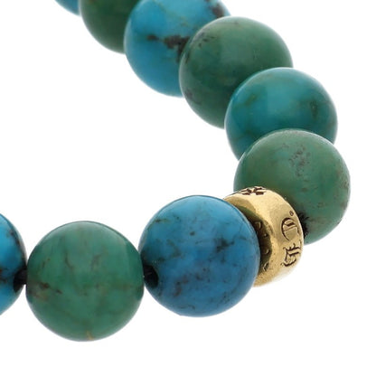 Chrome Hearts 22k Turquoise Bead Bracelet Size ONE SIZE