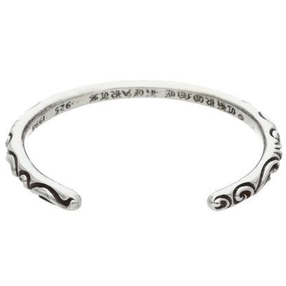Chrome Hearts 925 Silver Scroll Band Bangle Belt Size ONE SIZE