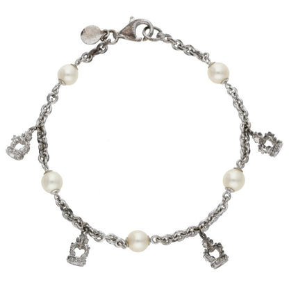 JustinDavis Pearl Crown Motif Bracelet Size ONE SIZE