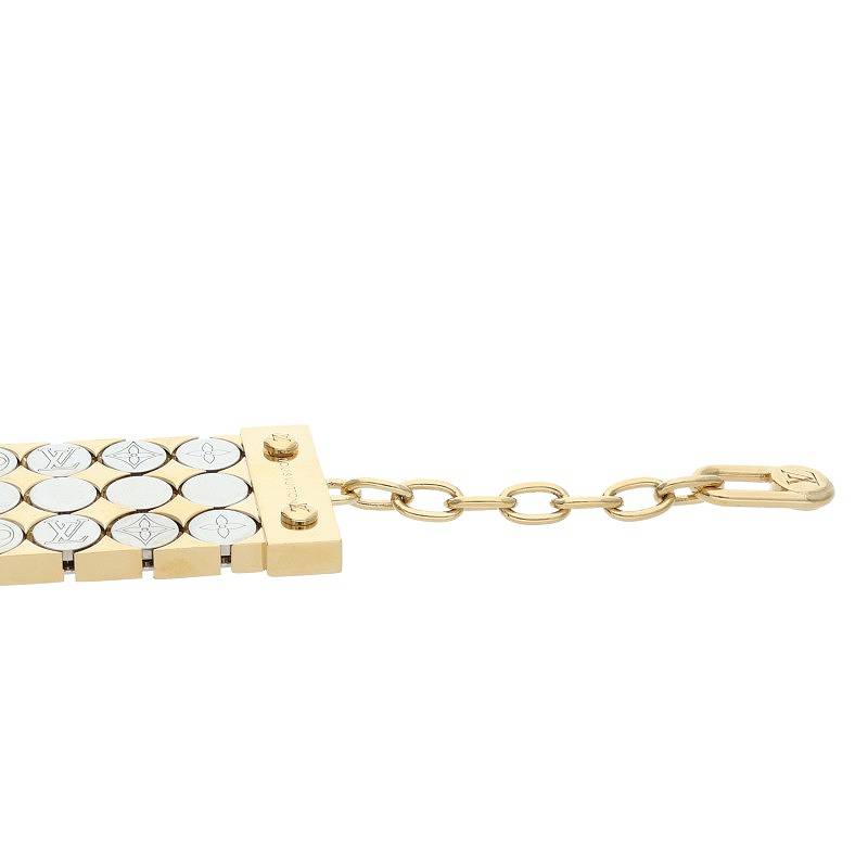 Louis Vuitton Futura Monogram Chain Bracelet (Silver 91.74g)